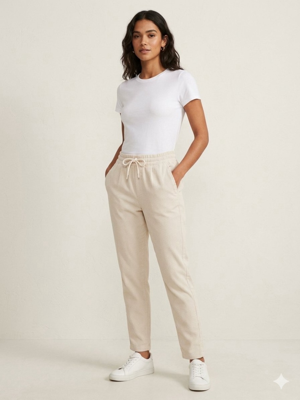 Zara Relaxed Fit Corduroy Straight Leg Pants